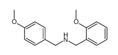 N-(4-Methoxybenzyl)-1-(2-methoxyphenyl)methanamine结构式