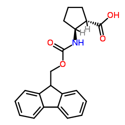 (1S,2S)-Fmoc-2-氨基环戊烷羧酸结构式