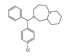 2-[(4-chlorophenyl)-phenylmethyl]-3,4,5,7,8,9,10,10a-octahydro-1H-pyrido[1,2-a][1,4]diazepine结构式