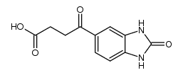 4-oxo-4-(2-oxo-2,3-dihydro-1H-benzoimidazol-5-yl)-butyric acid Structure