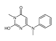 3-methyl-6-(N-methylanilino)-1H-pyrimidine-2,4-dione Structure