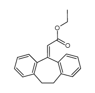 10,11-Dihydro-5H-dibenzo[a,d]cyclohepten-5-ylidenessigsaeure-ethylester结构式