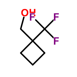 [1-(Trifluoromethyl)cyclobutyl]methanol structure