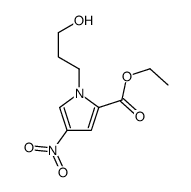 ethyl 1-(3-hydroxypropyl)-4-nitropyrrole-2-carboxylate结构式
