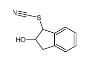 Thiocyanic acid, 2,3-dihydro-2-hydroxy-1H-inden-1-yl ester (9CI) Structure