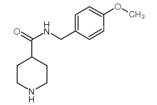 N-(4-METHOXYBENZYL)PIPERIDINE-4-CARBOXAMIDE结构式