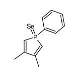 1-phenyl-3,4-dimethylphosphole selenide结构式
