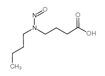 butyl(3-carboxypropyl)nitrosamine structure