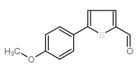 5-(4-Methoxyphenyl)thiophene-2-carboxaldehyde structure