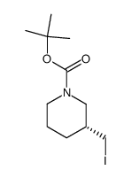 (3R)-3-(Iodomethyl)-1-Boc-piperidine结构式