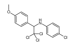4-chloro-N-[2,2,2-trichloro-1-(4-methoxyphenyl)ethyl]aniline Structure