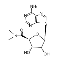 adenosine-5'-(N,N-dimethyl)carboxamide Structure
