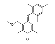 2,6-dimethyl-3-(methoxymethyl)-p-benzoquinone 4-(2,4,6-trimethylanil)结构式