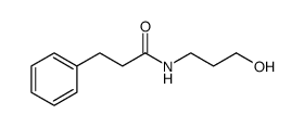 N-(3-hydroxypropyl)-3-phenylpropanamide结构式