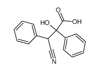 3-cyano-2-hydroxy-2,3-diphenyl-propionic acid Structure