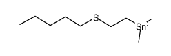 trimethyl(2-(pentylthio)ethyl)stannane结构式