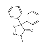 3,5-Dihydro-3-methyl-5,5-diphenyl-4H-1,2,3-triazol-4-on结构式