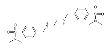 4-[[2-[[4-(dimethylsulfamoyl)phenyl]methylamino]ethylamino]methyl]-N,N-dimethylbenzenesulfonamide Structure
