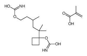 [5-(1-carbamoyloxycyclobutyl)-3,5-dimethylhexyl] carbamate,2-methylprop-2-enoic acid Structure