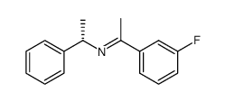 (S)-1-(3-fluorophenyl)-N-(1-phenylethyl)ethan-1-imine结构式