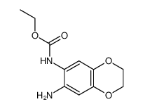 7-amino-6-ethocycarbonylamino-2,3-dihydro-1,4-benzodioxine结构式