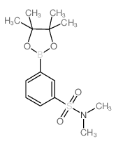 N,N-二甲基-3-(4,4,5,5-四甲基-1,3,2-二氧杂硼烷-2-基)苯磺酰胺结构式