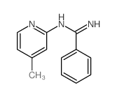 N-(4-methylpyridin-2-yl)benzenecarboximidamide结构式