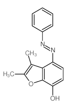 2,3-dimethyl-4-(phenylhydrazinylidene)benzofuran-7-one结构式