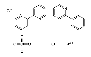 2-pyridin-2-ylpyridine,rhodium(3+),dichloride,perchlorate结构式