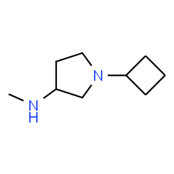 3-Pyrrolidinamine,1-cyclobutyl-N-methyl-(9CI) Structure
