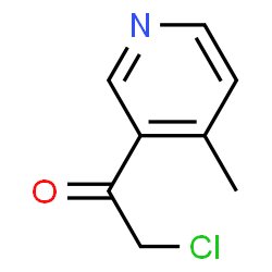 Ethanone, 2-chloro-1-(4-methyl-3-pyridinyl)- (9CI)结构式