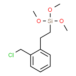 1-TRIMETHOXYSILYL-2-(P,M-CHLOROMETHYL)PHENYLETHANE结构式