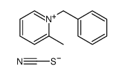 1-benzyl-2-methylpyridin-1-ium,thiocyanate Structure