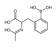 2-Acetylamino-3-(o-boronophenyl)propionic acid Structure