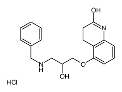 5-[3-(benzylamino)-2-hydroxypropoxy]-3,4-dihydro-1H-quinolin-2-one,hydrochloride Structure