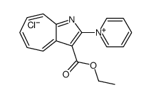 ethyl 2-pyridin-1-ium-1-ylcyclohepta[b]pyrrole-3-carboxylate,chloride结构式