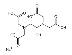 sodium,2-[[2-[bis(carboxymethyl)amino]-1-hydroxyethyl]-(carboxymethyl)amino]acetate结构式