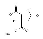 curium,2-hydroxypropane-1,2,3-tricarboxylate结构式