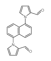 1-[5-(2-formylpyrrol-1-yl)naphthalen-1-yl]pyrrole-2-carbaldehyde结构式