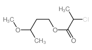 Propanoic acid,2-chloro-, 3-methoxybutyl ester结构式