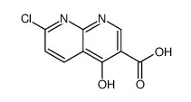 7-Chloro-4-hydroxy-[1,8]naphthyridine-3-carboxylic acid Structure