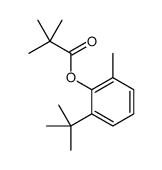 2,2-Dimethylpropanoic acid 2-tert-butyl-6-methylphenyl ester Structure