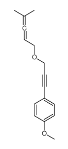 1-methoxy-4-[3-(4-methylpenta-2,3-dienoxy)prop-1-ynyl]benzene Structure