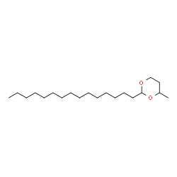 4-Methyl-2-pentadecyl-1,3-dioxane structure