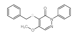 4-benzylsulfanyl-5-methoxy-2-phenyl-pyridazin-3-one picture