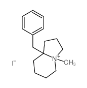 Indolizinium, octahydro-4-methyl-8a-(phenylmethyl)-, iodide (1:1) structure