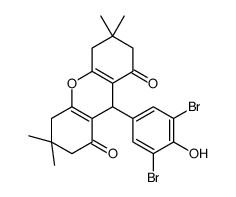 9-(3,5-dibromo-4-hydroxyphenyl)-3,3,6,6-tetramethyl-4,5,7,9-tetrahydro-2H-xanthene-1,8-dione Structure