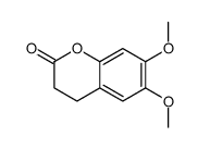 6,7-dimethoxy-3,4-dihydrochromen-2-one结构式