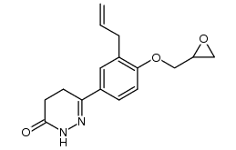6-(3-allyl-4-oxiranylmethoxy-phenyl)-4,5-dihydro-2H-pyridazin-3-one结构式