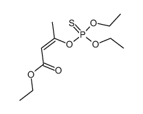 (Z)-3-(Diethoxy-thiophosphoryloxy)-but-2-enoic acid ethyl ester结构式
